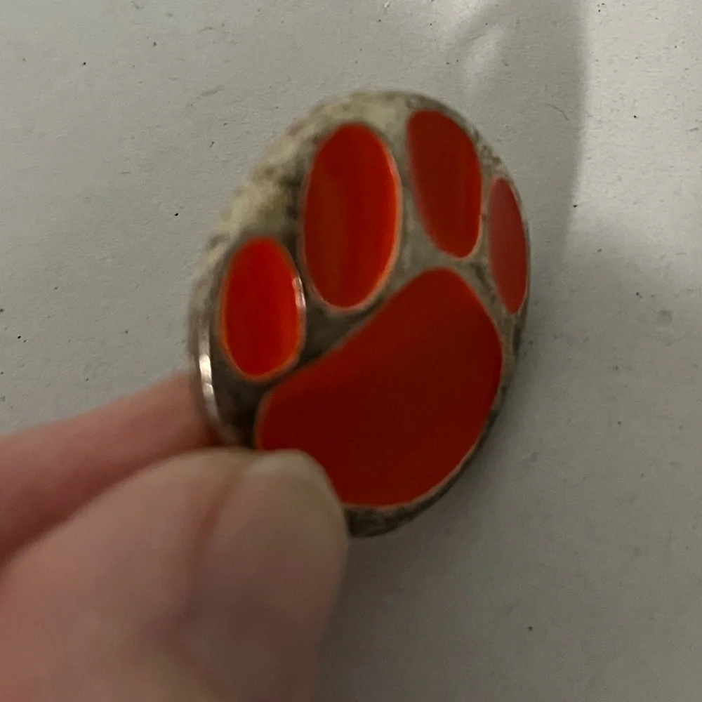 Clemson Tiger Paw Pin/Pendant - Picture 3 of 4